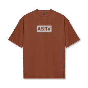 0822. AeroSilver® Oversized Tee - Brick "Box Logo"