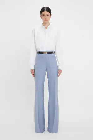 Alina High Waisted Trouser In Bluebell