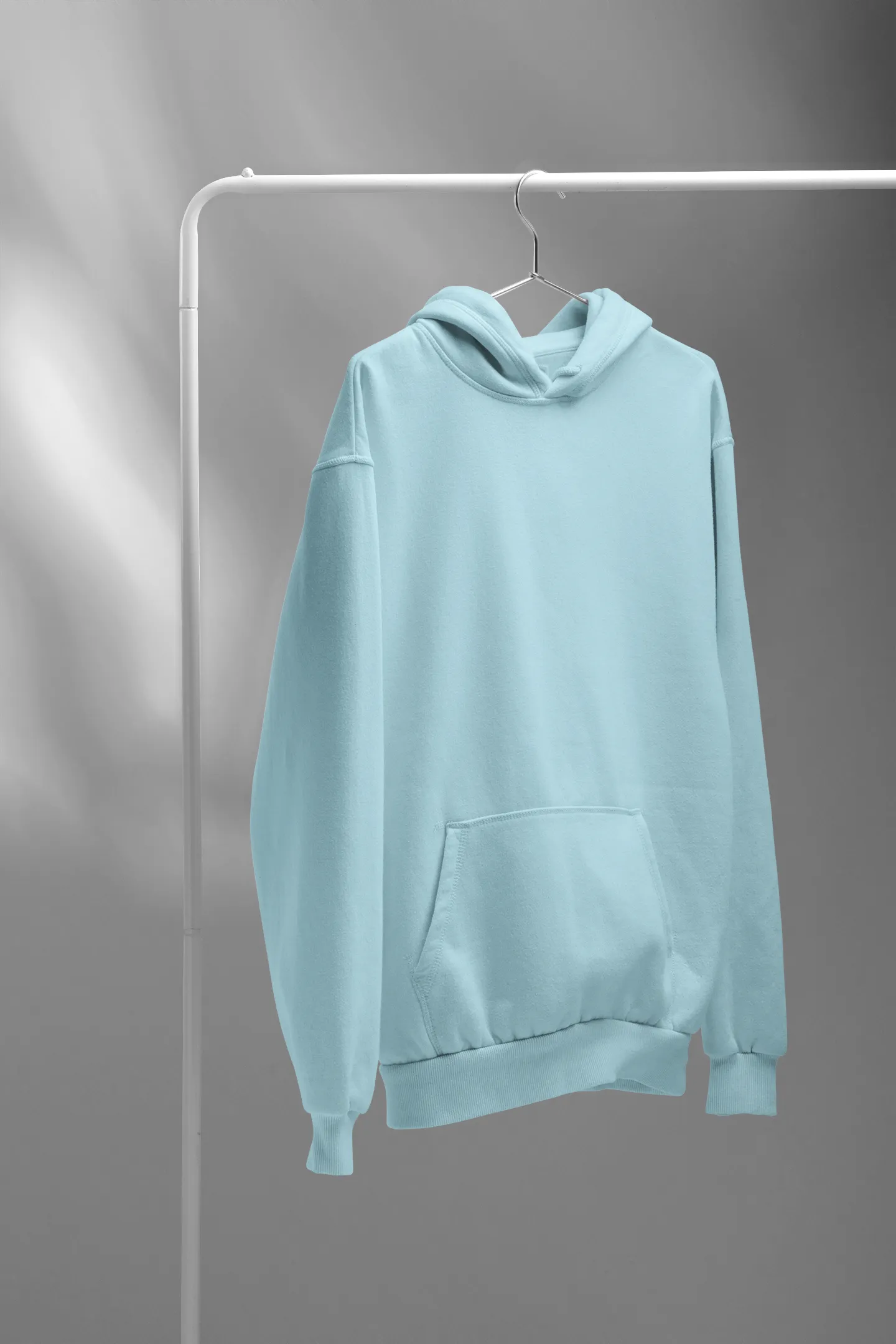 Basic Mint Blue Winter Hoodies