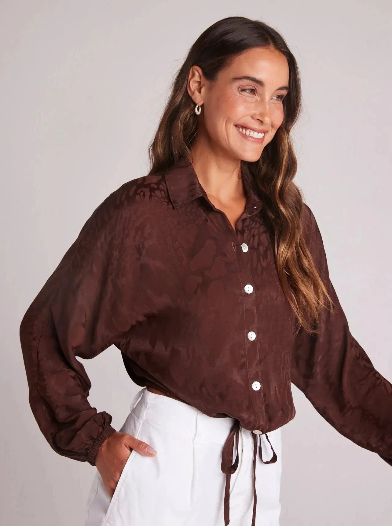 Bella Dahl Drawcord Waist Shirt