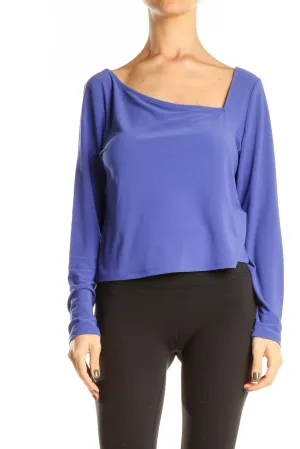 Blue Chic Asymmetrical Top