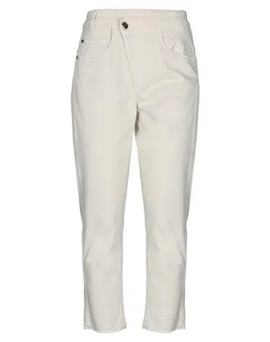 Brunello Cucinelli Women Denim trousers Ivory 14 UK