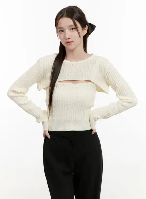 Cable Knit Bolero OG428