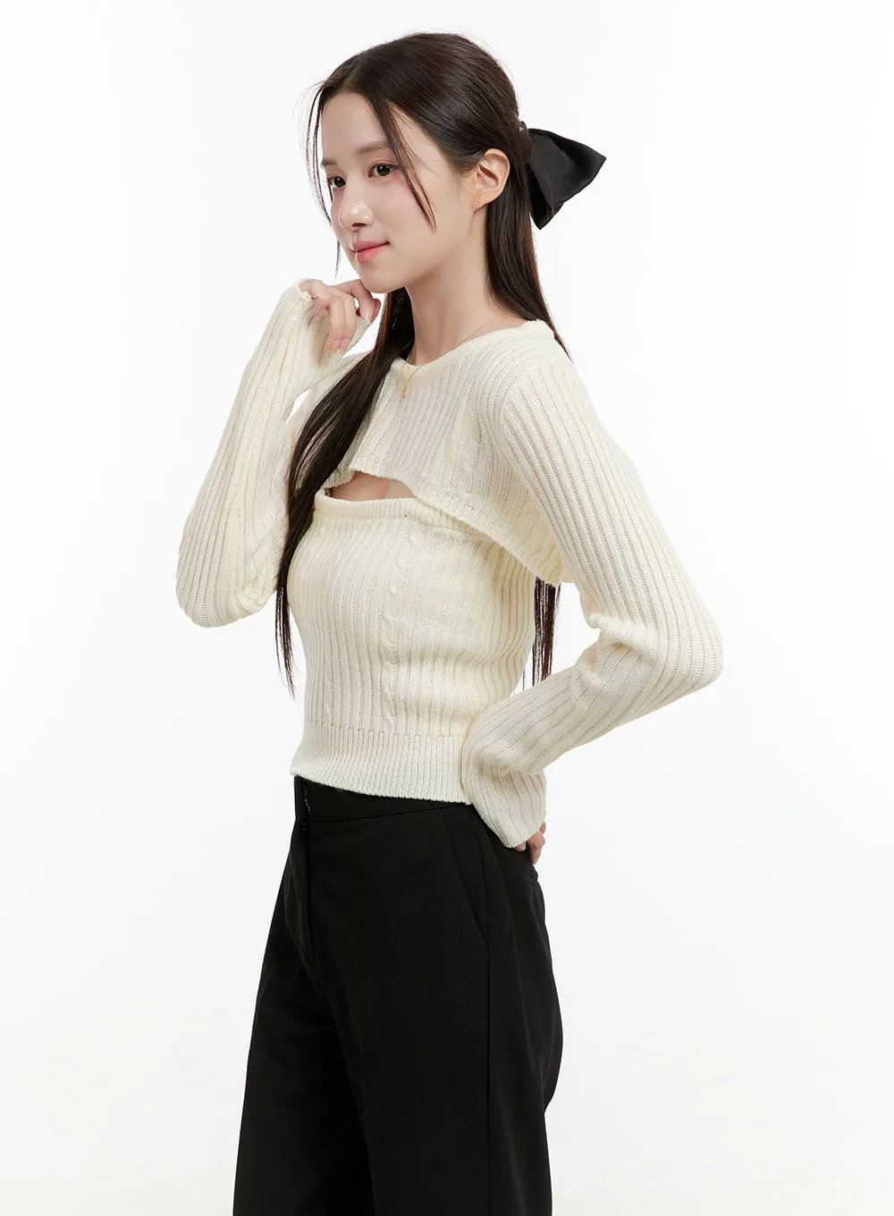 Cable Knit Bolero OG428