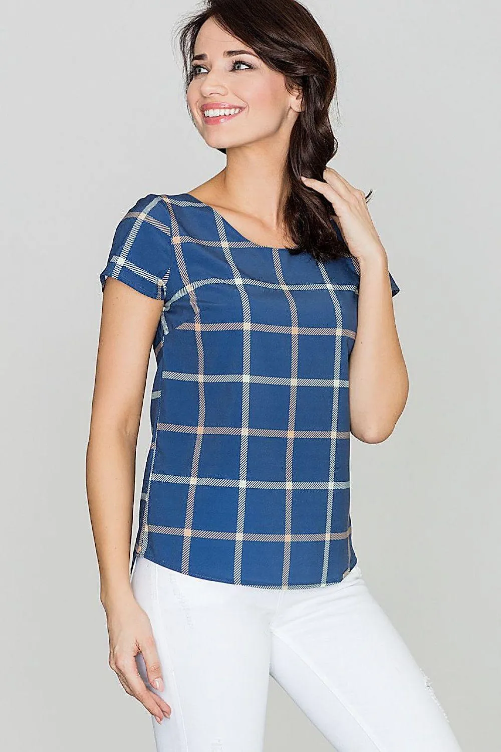 Chic Checkered Top by Lenitif