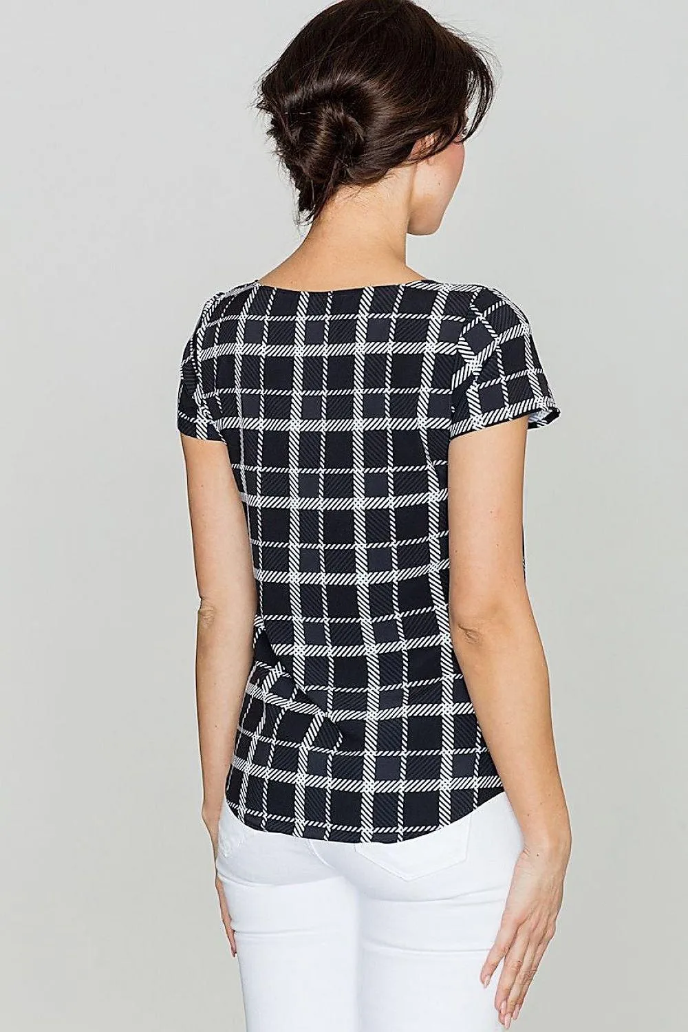 Chic Checkered Top by Lenitif