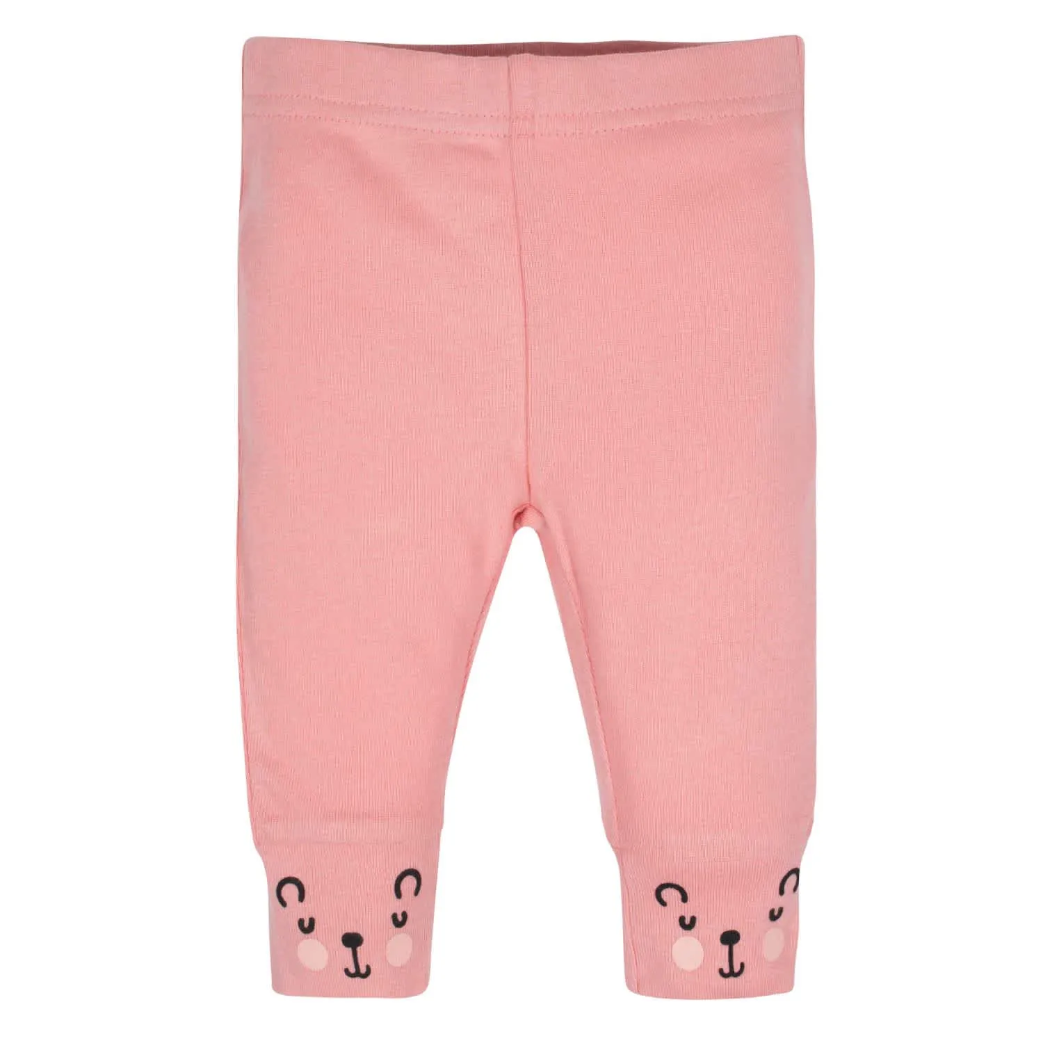 Gerber® Organic 2-Pack Baby Girls Bear Slim Pants