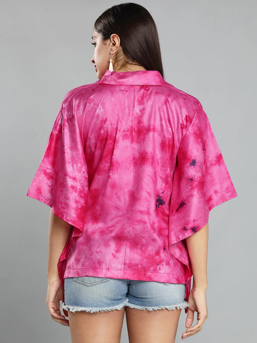 Magenta Rayon TieDyeTop- Bloomfinity