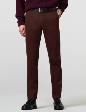 MEYER New York Trousers - 5617 Fine Texture Chinos - Bordeaux