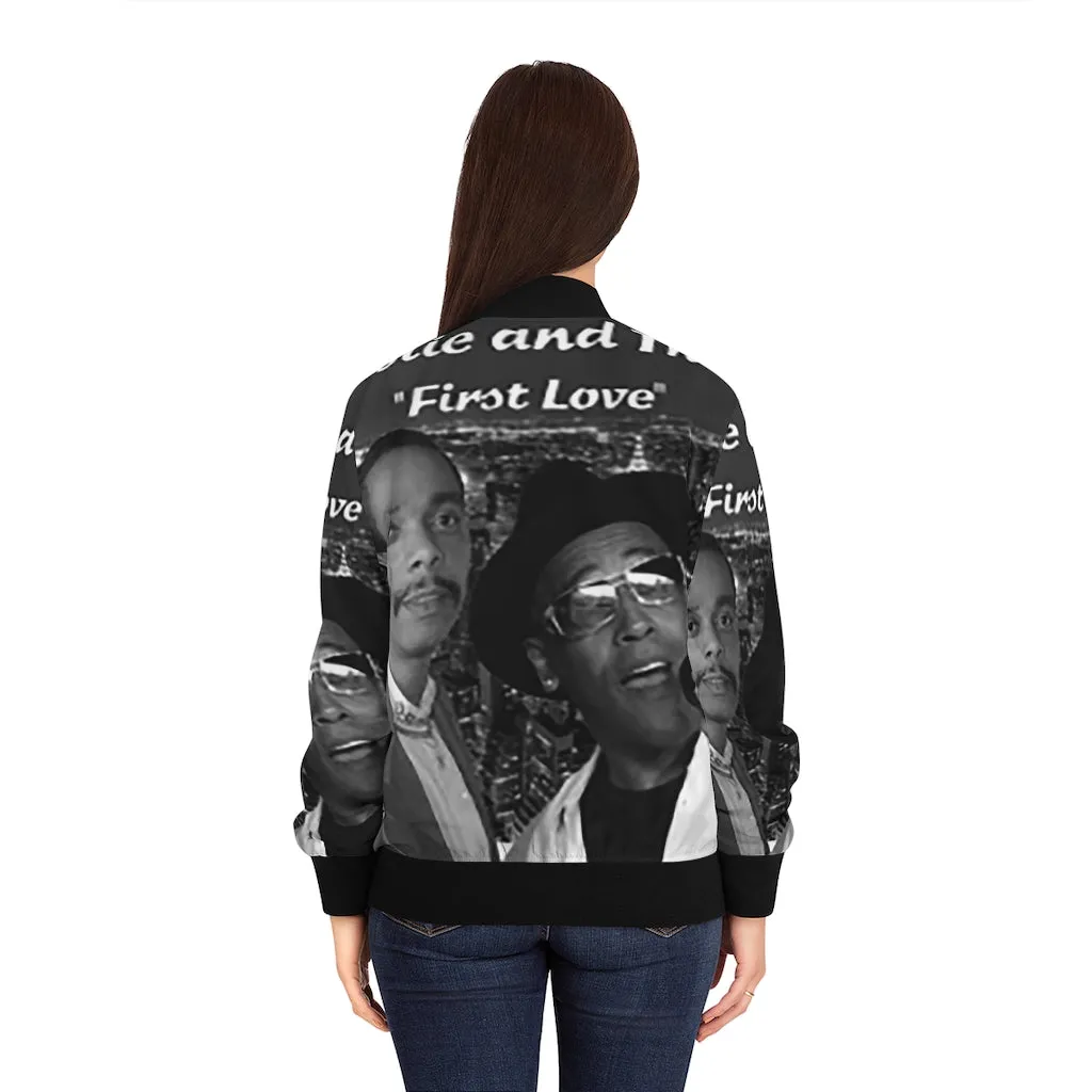 M.U.S.I.C. World HQ  Album Cover Series Women's Bomber Jacket (AOP)