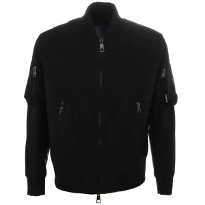 Neil Barrett Black Military Zipped Bomber Jacket