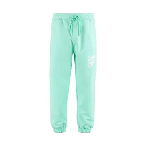 Pharmacy Industry Emerald Cotton Trousers with Logo Detail