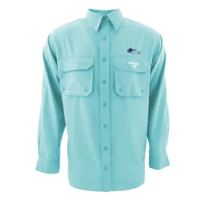 Samaki Breeze Vented Fishing Shirt Ocean Mist