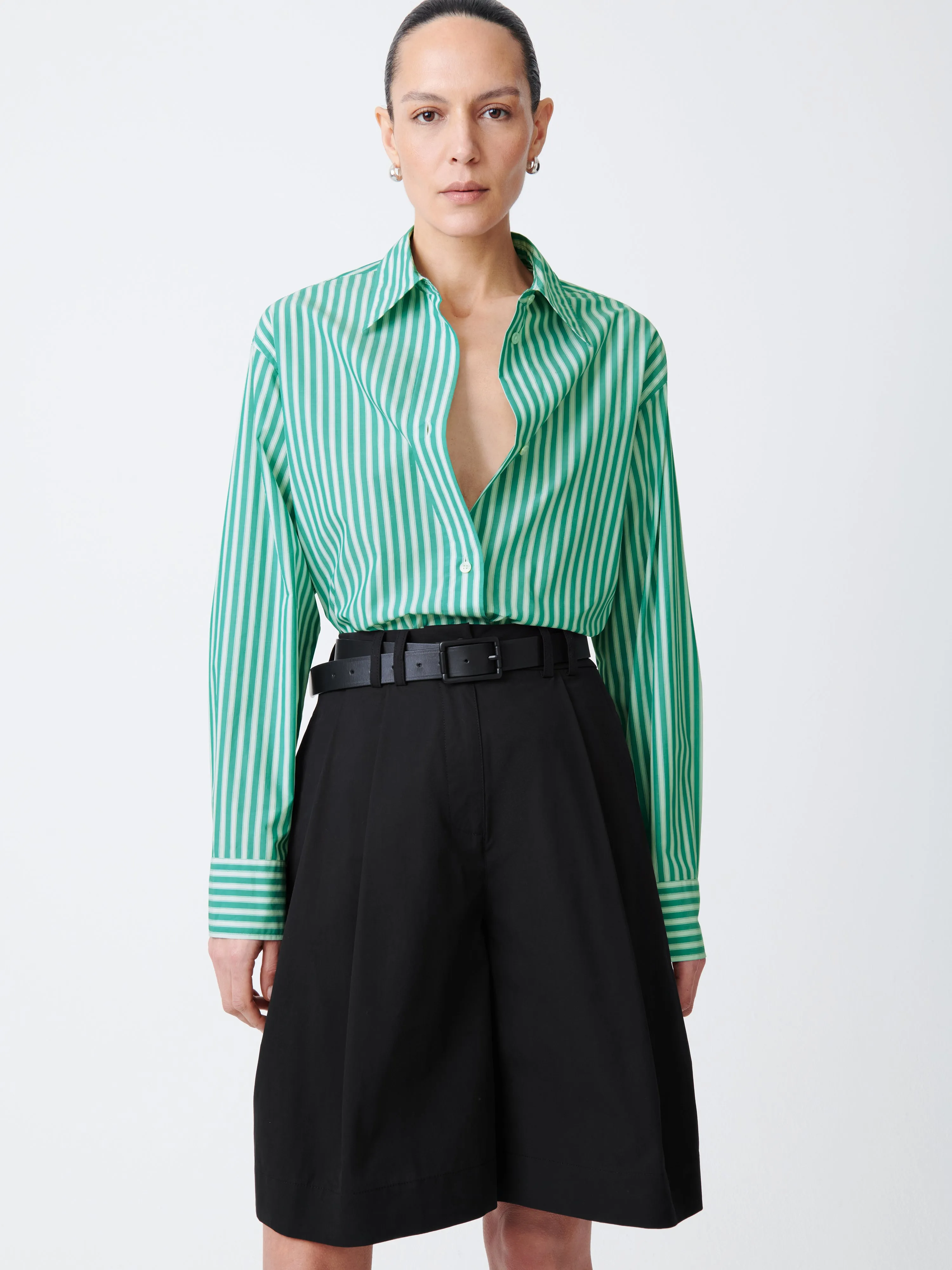 Santos Shirt in Stripe Green