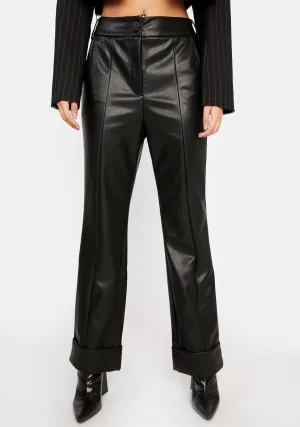 Violette Vegan Leather Trousers