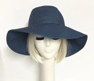 Wide Brim Denim Hat