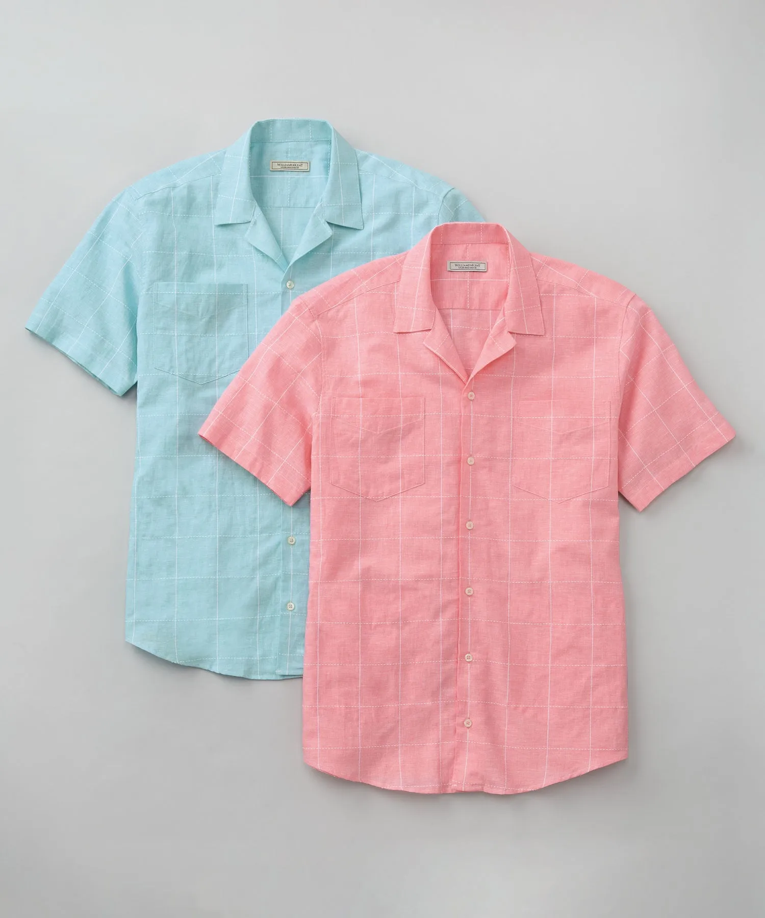 Windowpane Camp Shirt